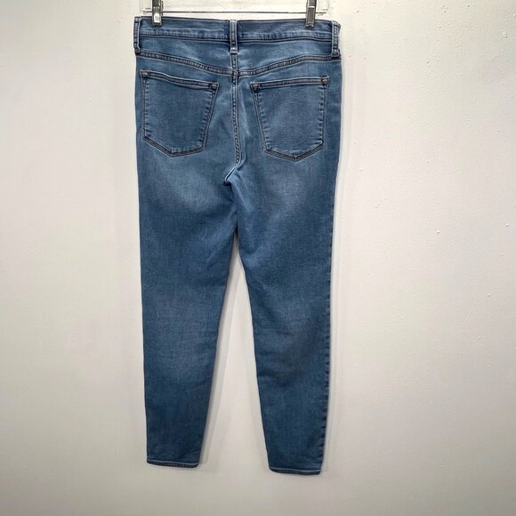 J Crew Mid Rise Skinny Jeans 29 Signature Stretch Blue 5 Pocket BF846 31" Waist - Picture 3 of 7